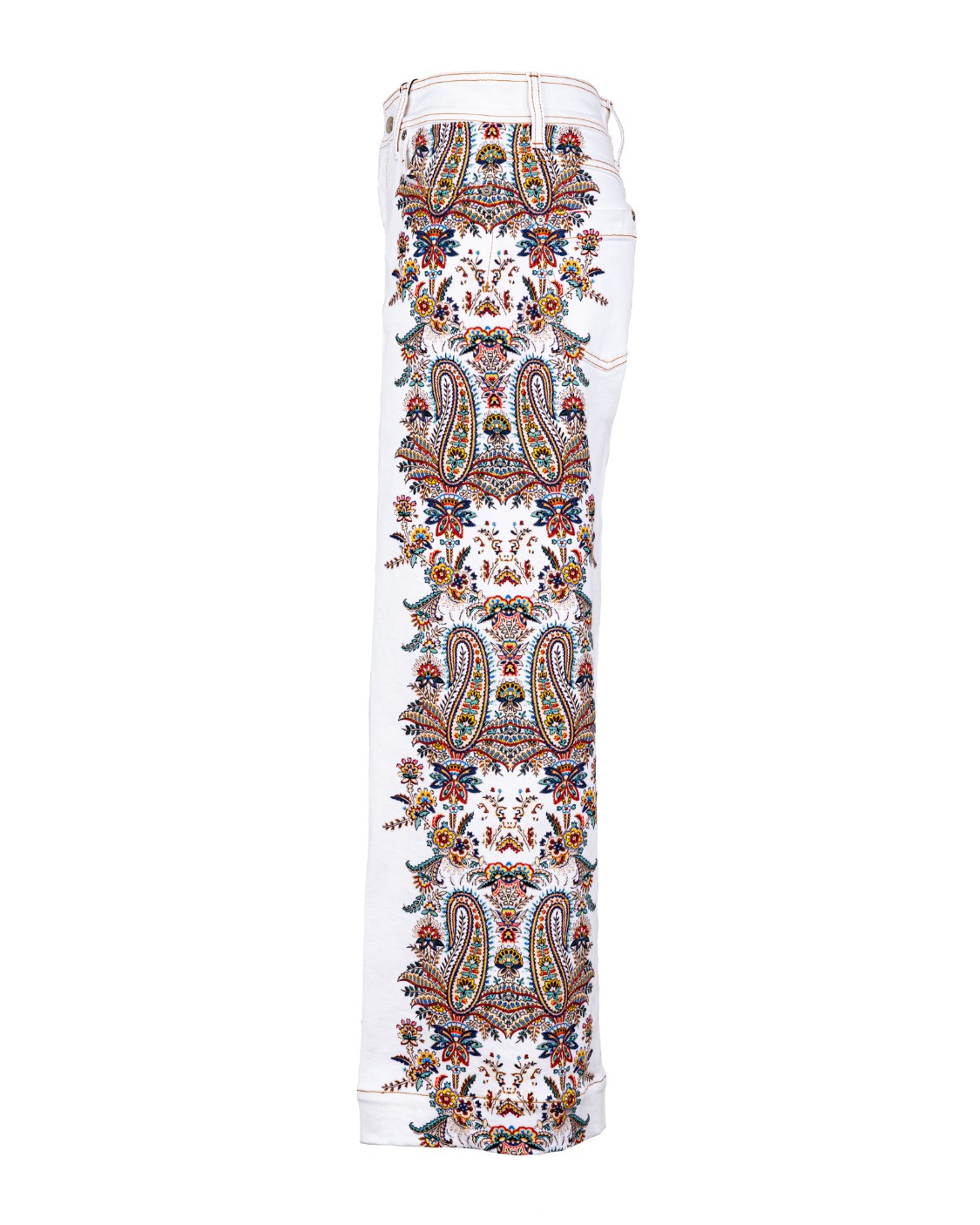 shop ETRO Saldi Jeans: Etro jeans in denim di cotone stretch palazzo.
Tasche frontali.
Tasche posteriori applicate.
Chiusura con bottone e cerniera.
Etichetta con logo Etro e Pegaso in metallo e applicata in vita sul retro.
Stampa piazzata con motivi Paisley e micro floreali.
Composizione: 98% Cotone 2% Elastan.
Fabbricato in Italia.. 19521 9599-0990 number 779474